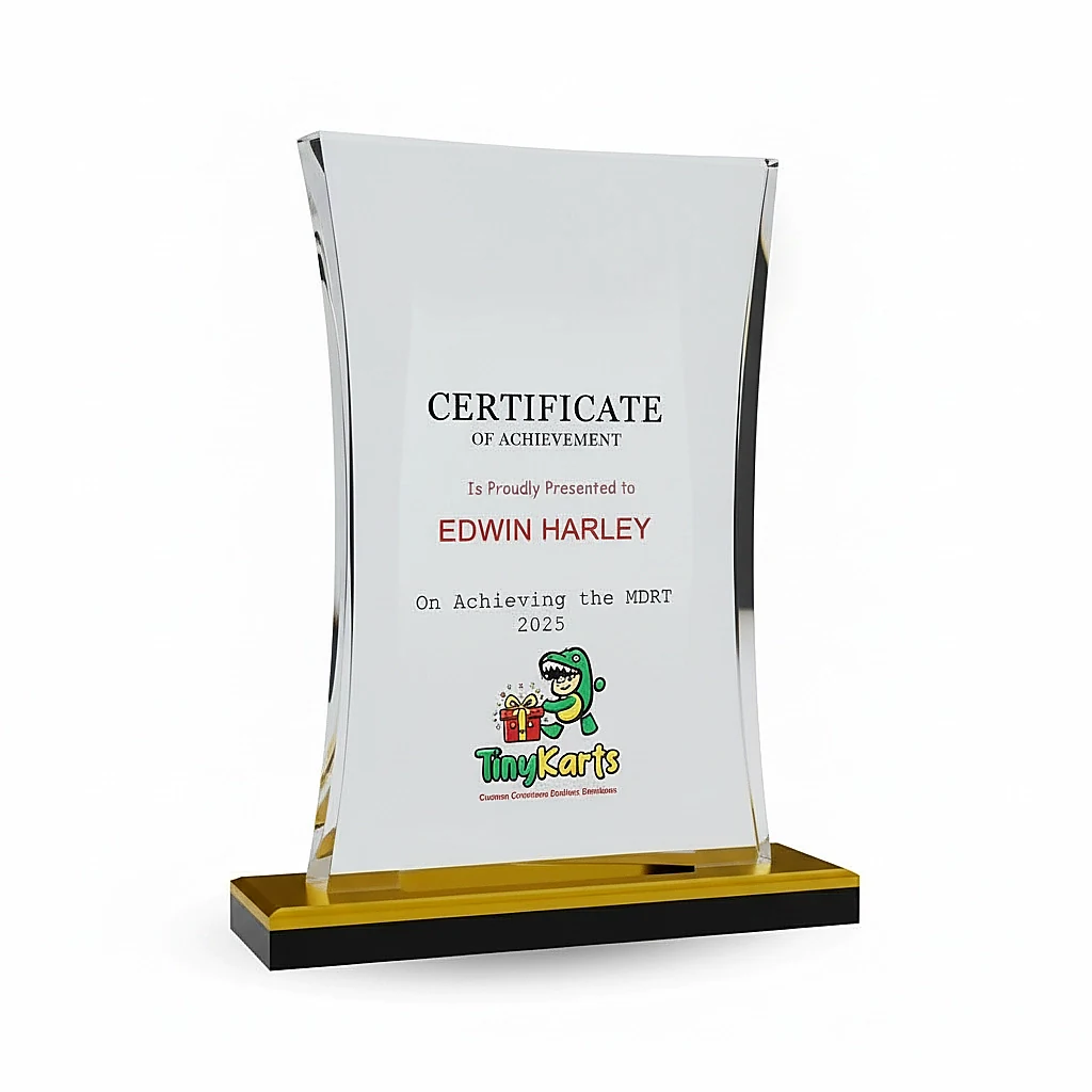 Corporate Acrylic Recognition Trophy