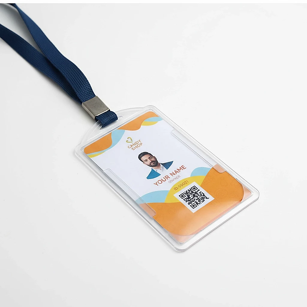 Employee ID Card with Lanyard Neck Strap