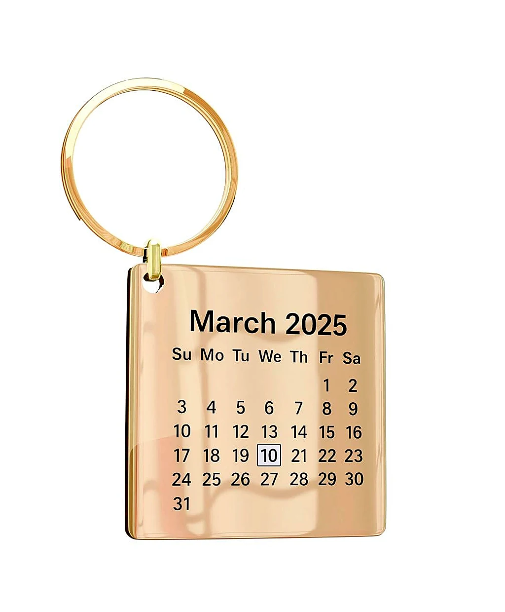 Mini Calendar Keychain Personalized Gift