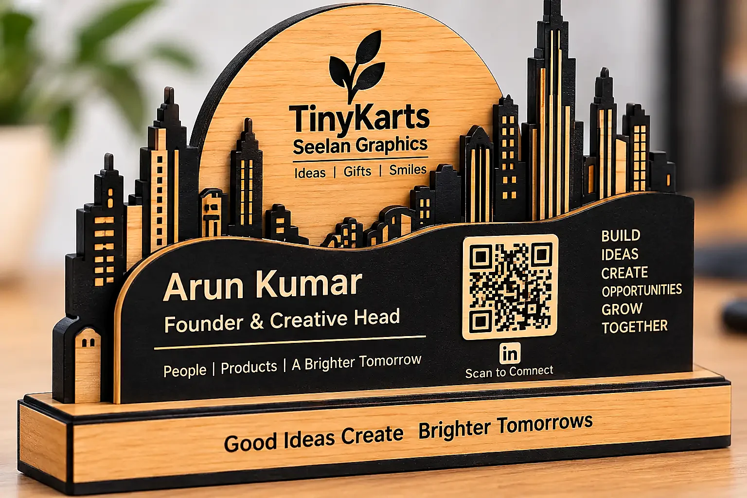Personalized Corporate Desk Name Plate